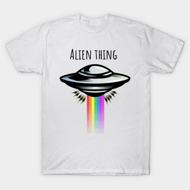 Alien Thing UFO T-Shirt by Wolf Clothing Co